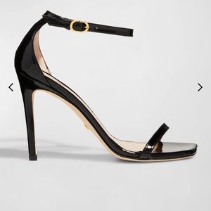 Stuart Weitzman
Nudistcurve Patent Ankle-Strap Sandals size 7